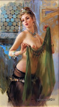 Belle femme KR 039 Impressionniste nue Peinture à l'huile